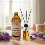 ONDÉLE Lavanta Hazır Yedek Esans (250ml - 1000ml) | %40 Yüksek Konsantrasyon | +50ml Hediye Şişe ve Bambu Çubuk Seti