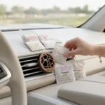 ONDÉLE Aero Ahşap Araç Kokusu ve Difüzörü | 10 Adet Değiştirebilir Keçe Scent Pod | Premium Oto Aksesuarı MD004