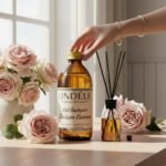 ONDÉLE Gül Bahçesi Hazır Yedek Esans (250ml - 1000ml) | %40 Yüksek Konsantrasyon | +50ml Hediye Şişe ve Bambu Çubuk Seti