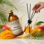 ONDÉLE Mango Hazır Yedek Esans (250ml - 1000ml) | %40 Yüksek Konsantrasyon | +50ml Hediye Şişe ve Bambu Çubuk Seti